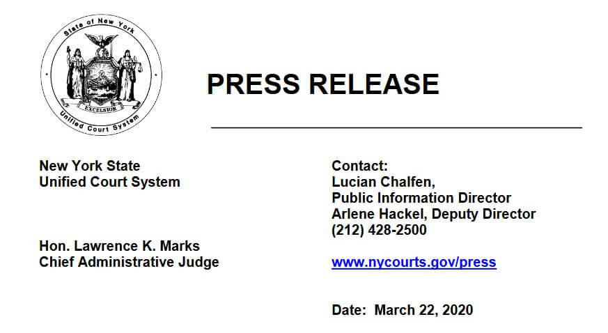 Virtual Court Operations To Commence In NYC Mid-week
